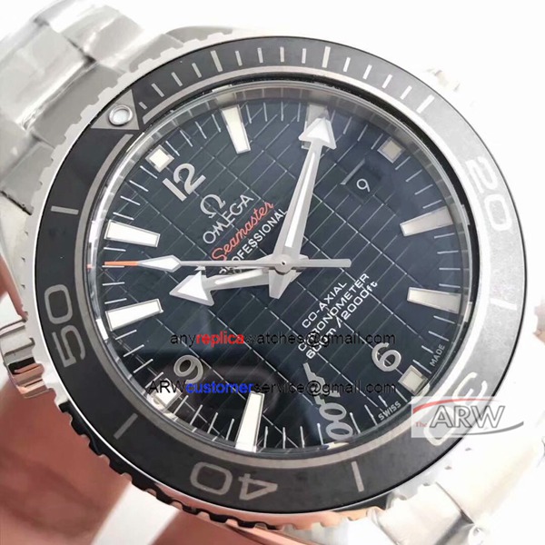 Omega Seamaster Super Clone Watch Skyfall 007 Black Face